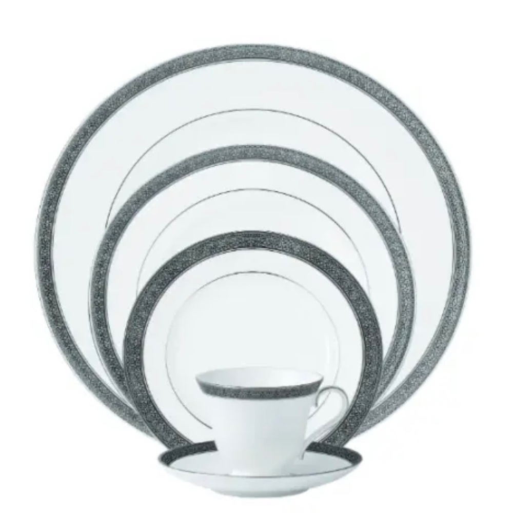 *GEM MINT! NEVER USED!* 61 Pc Waterford China Newgrange Platinum, MSRP $3,750